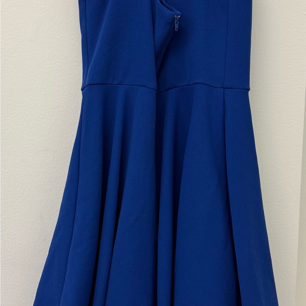 Sequin Hearts Blue Pleated Mini Dress